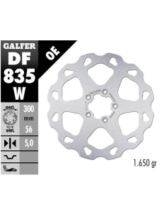 Disco GALFER Wave Fijo 300x5mm DF835W | Motoauto