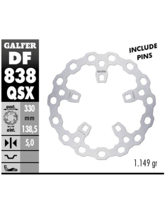 Disco GALFER Fijo Qubic Super Sobre DF838QSX | Motoauto