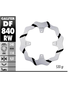 Disco GALFER Wave Fijo Ranurado 240x4mm DF840RW | Motoauto