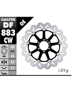 Disco GALFER Wave Flotante Completo (C DF883CW | Motoauto