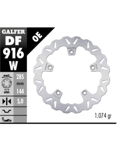 Disco GALFER Wave Fijo 285x5mm DF916W | Motoauto