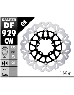Disco GALFER Wave Flotante Completo (C DF929JCW | Motoauto