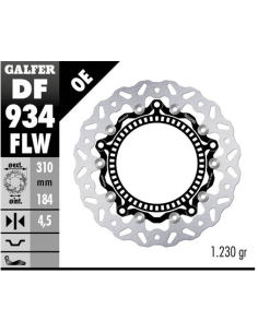 Disco GALFER Wave Flotante Completo (C DF934FLW | Motoauto