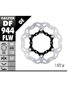 Disco GALFER Wave Flotante (C. Acero) DF944FLW | Motoauto