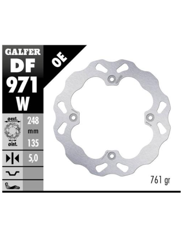 Disco GALFER Brake Can AM Maverick X3 DF971W | Motoauto