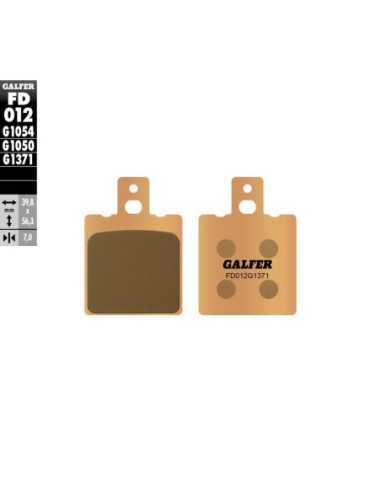 Pastillas GALFER FD012G1371 Sinter FD012G1371 | Motoauto