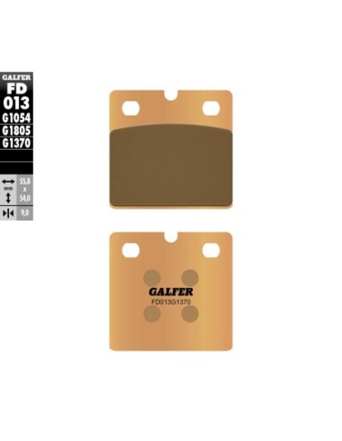 Pastillas GALFER FD013G1370 Sinter FD013G1370 | Motoauto