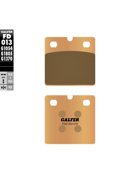 Pastillas GALFER FD013G1370 Sinter FD013G1370 | Motoauto