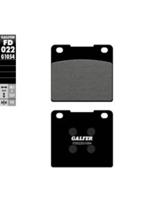 Pastillas GALFER FD022G1054 Semi Metal FD022G1054 | Motoauto
