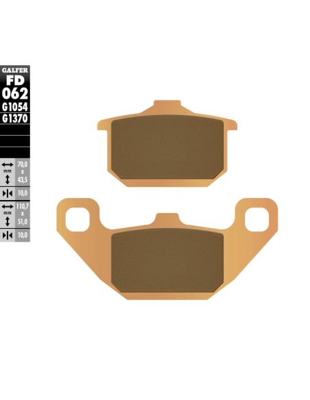 Pastillas GALFER FD062G1370 Sinter FD062G1370 | Motoauto