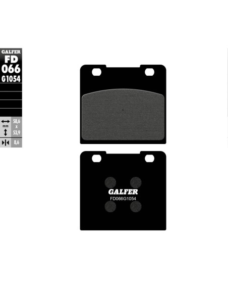 Pastillas GALFER FD066G1054 Semi Metal FD066G1054 | Motoauto