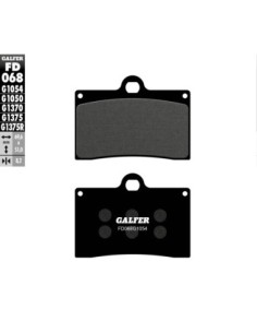 Pastillas GALFER FD068G1054 Semi Metal FD068G1054 | Motoauto