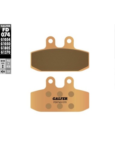 Pastillas GALFER FD074G1370 Sinter FD074G1370 | Motoauto