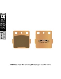 Pastillas GALFER FD076G1396 Sinter FD076G1396 | Motoauto