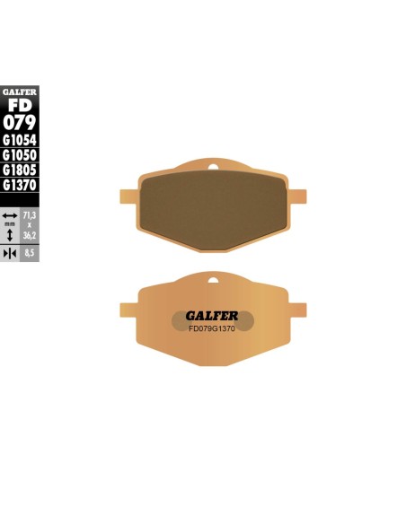 Pastillas GALFER FD079G1370 Sinter FD079G1370 | Motoauto