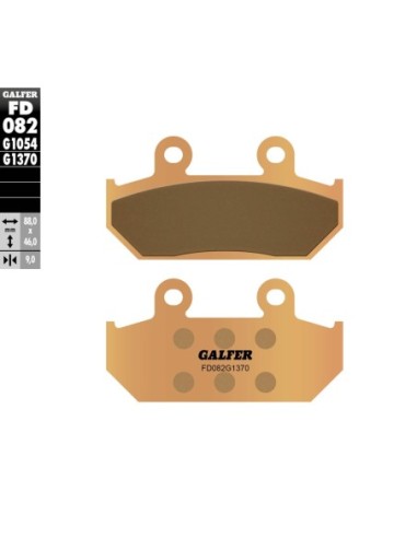 Pastillas GALFER FD082G1370 Sinter FD082G1370 | Motoauto
