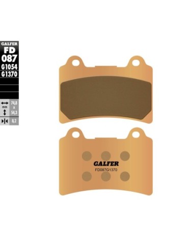 Pastillas GALFER FD087G1370 Sinter FD087G1370 | Motoauto