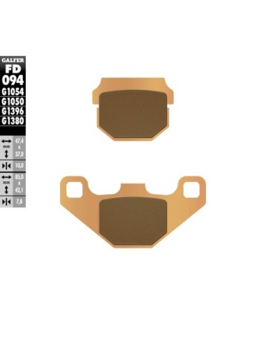 Pastillas GALFER  FD094G1380 Scooter FD094G1380 | Motoauto