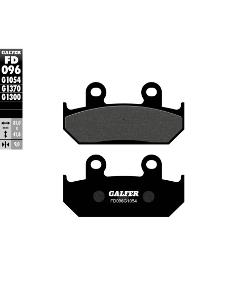 Pastillas GALFER FD096G1054 Semi Metal FD096G1054 | Motoauto