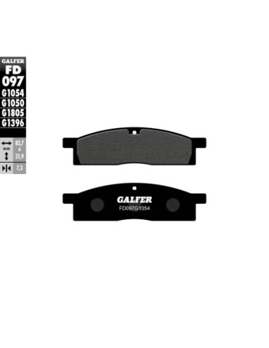 Pastillas GALFER FD097G1054 Semi Metal FD097G1054 | Motoauto