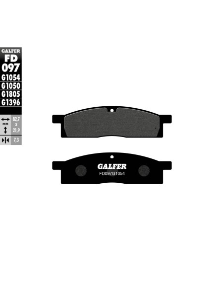 Pastillas GALFER FD097G1054 Semi Metal FD097G1054 | Motoauto