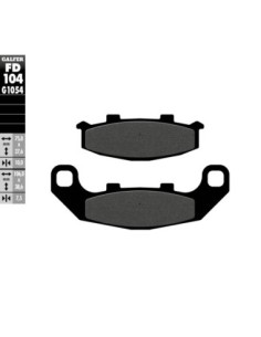 Pastillas GALFER FD104G1054 Semi Metal FD104G1054 | Motoauto