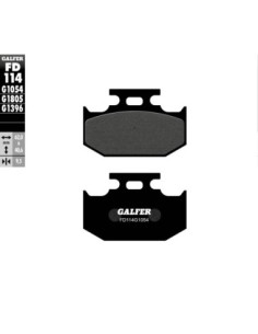 Pastillas GALFER FD114G1054 Semi Metal FD114G1054 | Motoauto