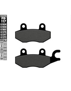 Pastillas GALFER FD117G1054 Semi Metal FD117G1054 | Motoauto