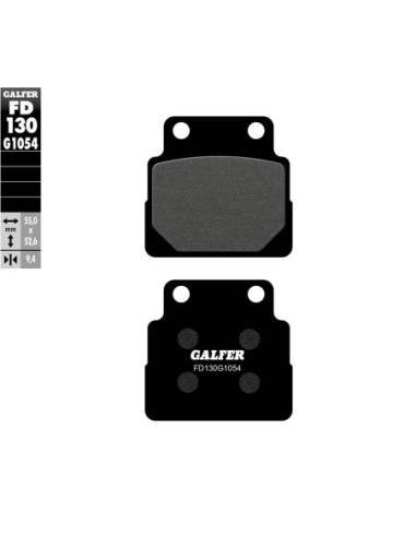 Pastillas GALFER FD130G1054 Semi Metal FD130G1054 | Motoauto