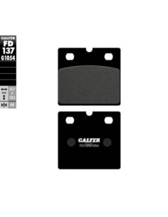 Pastillas GALFER FD137G1054 Semi Metal FD137G1054 | Motoauto