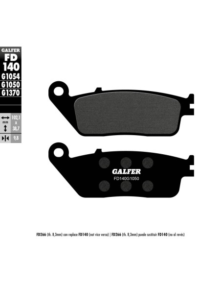 Pastillas GALFER FD140G1050 Scooter FD140G1050 | Motoauto