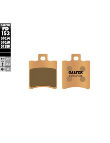 Pastillas GALFER FD153G1380 Scooter FD153G1380 | Motoauto
