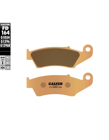 Pastillas GALFER FD164G1396 Sinter FD164G1396 | Motoauto