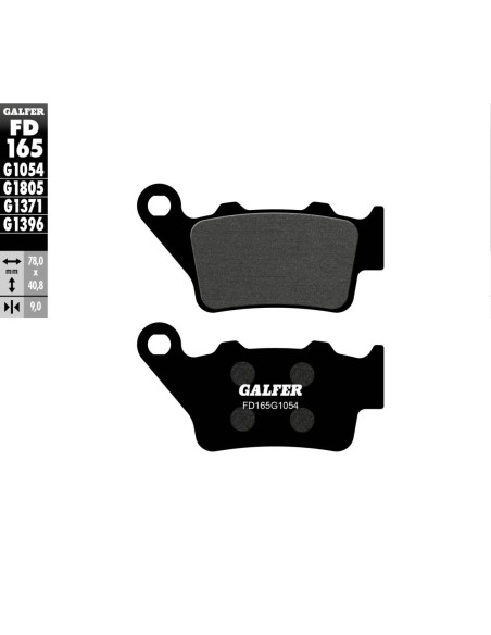 Pastillas GALFER FD165G1054 Semi Metal FD165G1054 | Motoauto