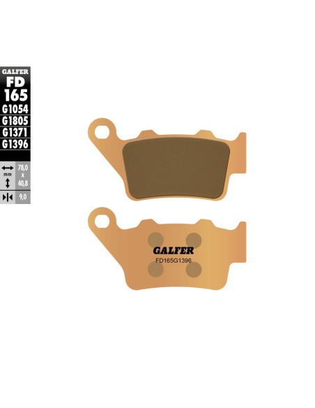 Pastillas GALFER FD165G1396 Sinter FD165G1396 | Motoauto