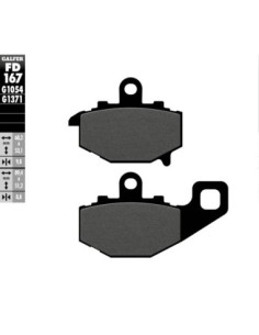 Pastillas GALFER FD167G1054 Semi Metal FD167G1054 | Motoauto