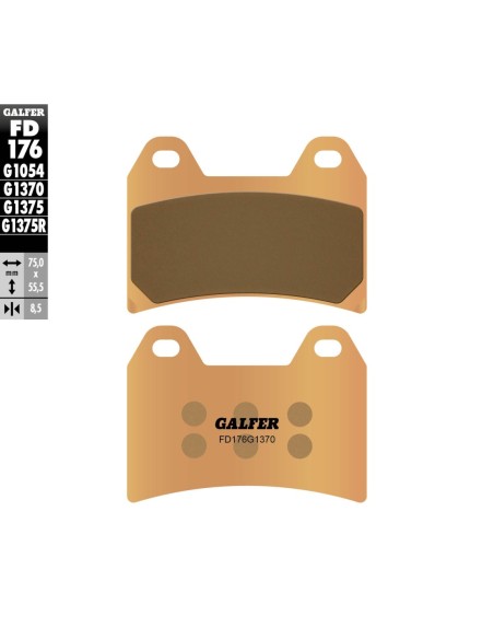 Pastillas GALFER FD176G1370 Sinter FD176G1370 | Motoauto