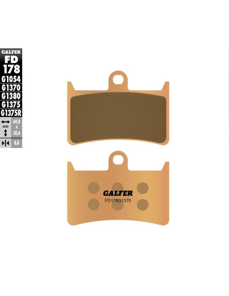 Pastillas GALFER FD178G1370 Sinter FD178G1370 | Motoauto