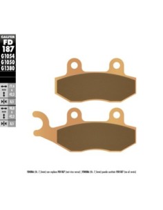 Pastillas GALFER FD187G1054 Scooter FD187G1380 | Motoauto