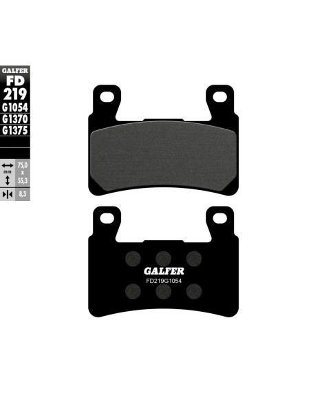 Pastillas GALFER FD219G1054 Semi Metal FD219G1054 | Motoauto
