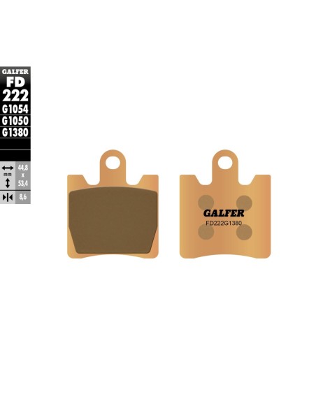 Pastillas GALFER FD222G1380 Scooter FD222G1380 | Motoauto
