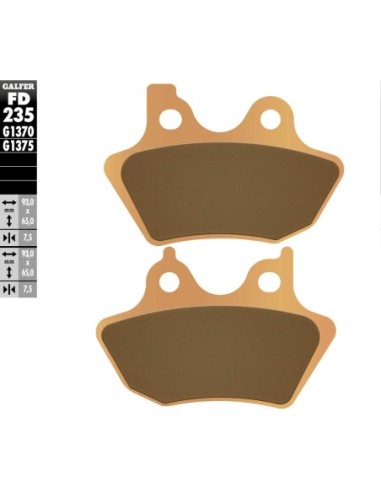 Pastillas GALFER FD235G1370 Sinter FD235G1370 | Motoauto