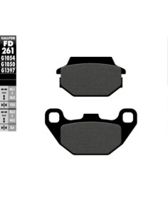 Pastillas GALFER FD261G1054 Semi Metal FD261G1054 | Motoauto