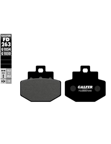 Pastillas GALFER FD263G1050 Scooter FD263G1050 | Motoauto