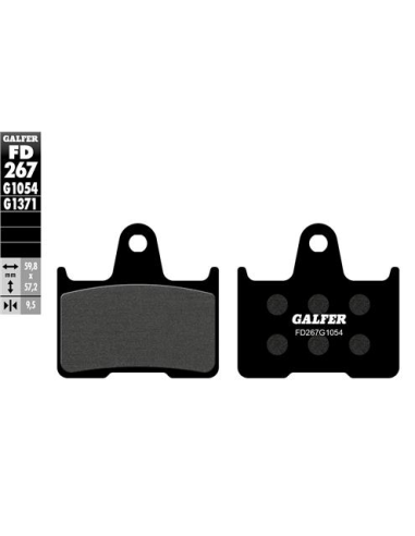 Pastillas GALFER FD267G1371 Sinter FD267G1371 | Motoauto