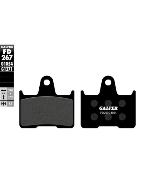 Pastillas GALFER FD267G1371 Sinter FD267G1371 | Motoauto