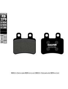Pastillas GALFER FD270G1054 Semi Metal FD270G1054 | Motoauto