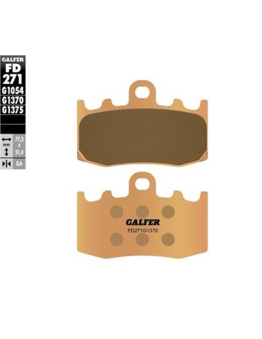 Pastillas GALFER FD271G1370 Sinter FD271G1370 | Motoauto