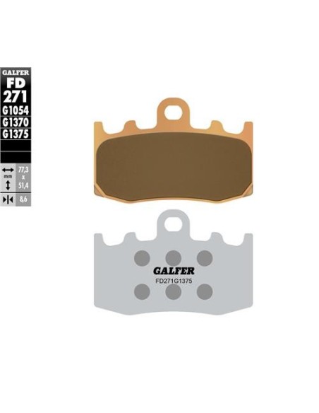 Pastillas GALFER FD271G1375 Sinter FD271G1375 | Motoauto
