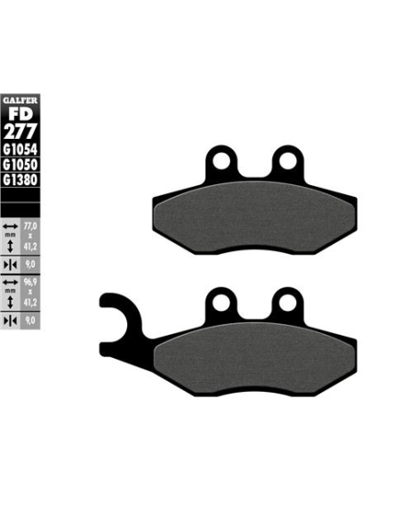 Pastillas GALFER FD277G1380 Scooter FD277G1380 | Motoauto